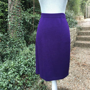 purple knit skirt